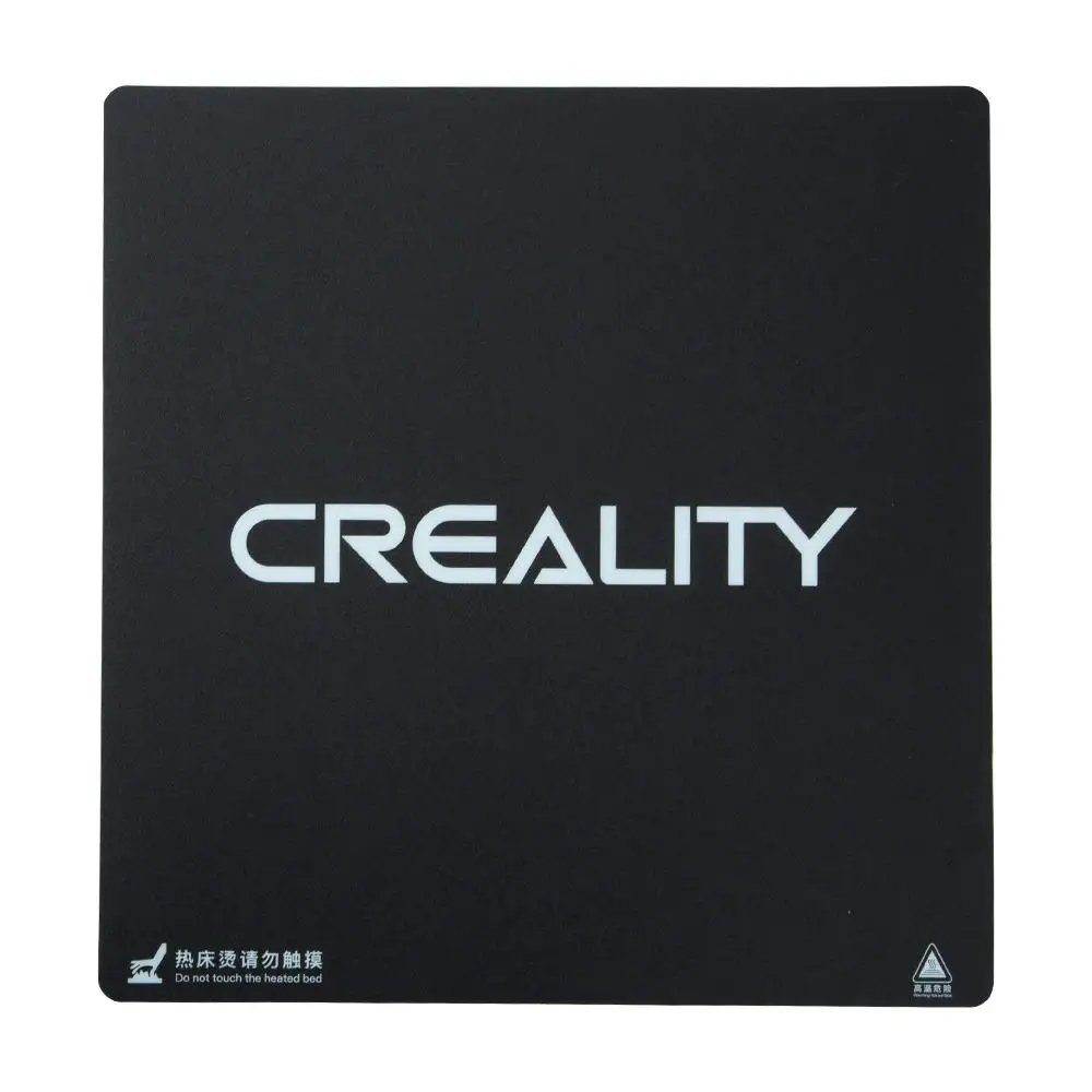 Creality-pegatina de plataforma de cama térmica esmerilada para impresora 3D, 310X320/410X410/470*470/510X510X1mm, para CR-10S pro V2 V3 CR-10 MAX S4 S5