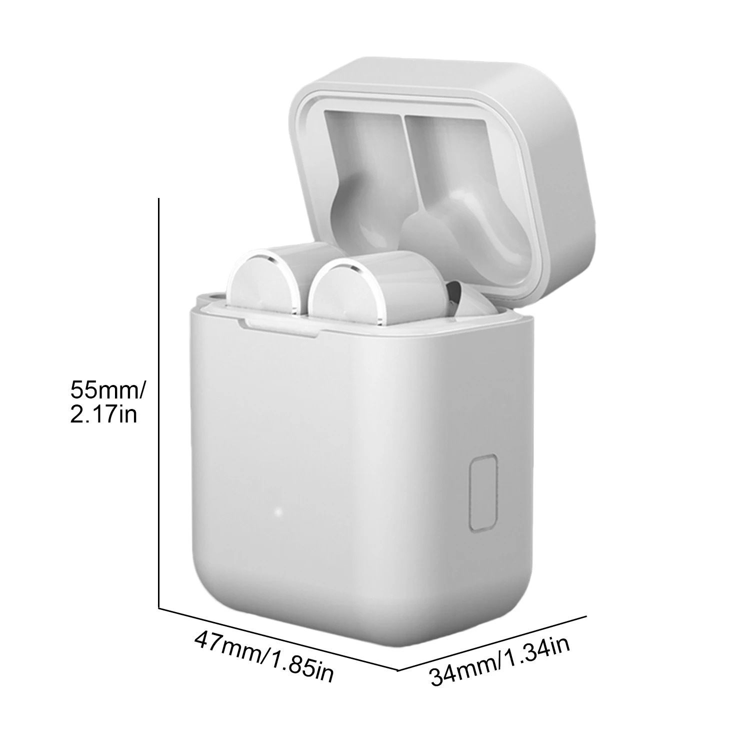 Vococal Portable Dustproof Anti-fall Soft Silicone Cover Case with Carabiner for Xiaomi Xiao Mi Air Wireless Earphone | Электроника
