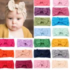 Лидер продаж 2019, повязка на голову для новорожденных, маленьких девочек, тюрбан с большим бантом, повязка на голову, аксессуары для волос Kwaii, детские подарки для телефона