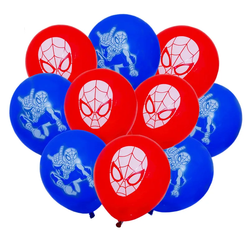 20 шт./партия латексный воздушный шар для мальчиков, Детский супергерой Человек-паук тематическая вечеринка на день рождения воздушные шары Набор принадлежностей баллон аксессуары для декора сада