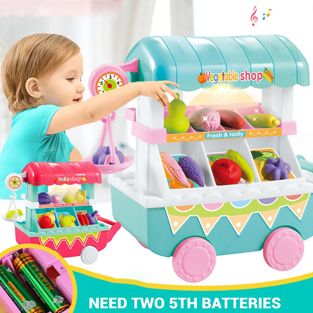 Детская еда грузовик игрушки мини девочка ролевые продукты фрукты и овощи