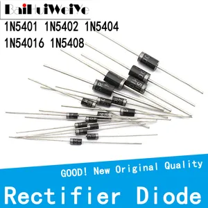 50PCS/LOT 1N54011N5402 1N5404 1N5406 1N5408 DO41High Quality Rectifier Diode D-41 DIP New IN5401 IN5402 IN5404 IN5406 IN5408