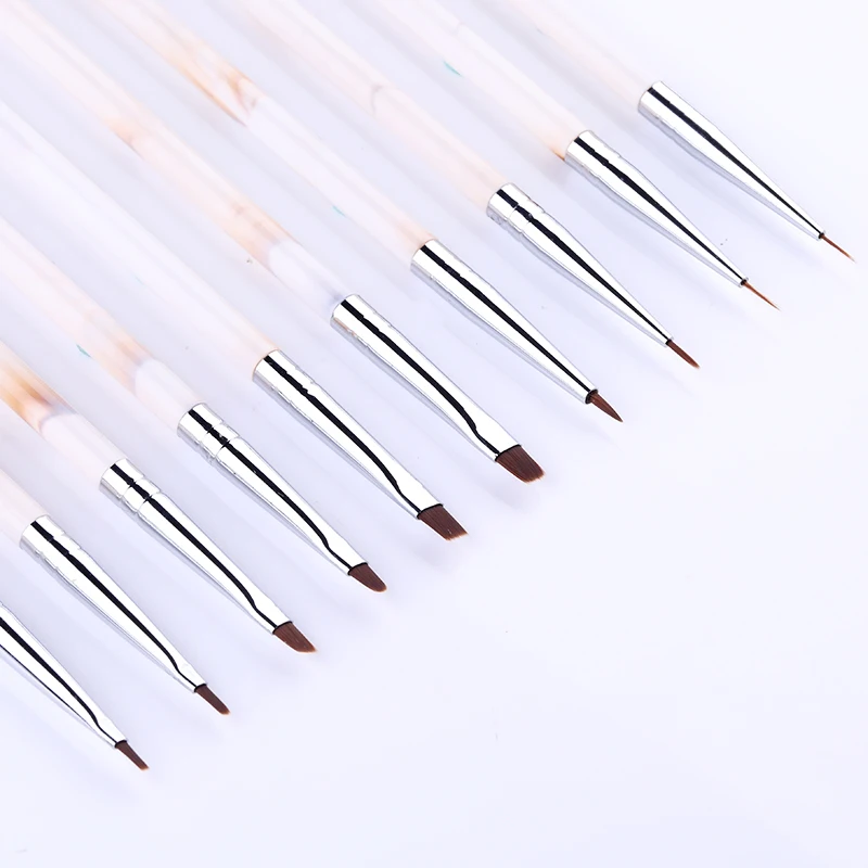 1 шт. УФ гель Лайнер кисти акриловые перья ногтей лайнер для рисования резьба