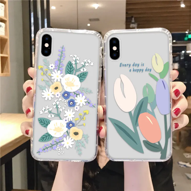 

Airbag Flower Silicon Case For Samsung A21S A12 A31 A51 A71 A32 A52 A72 4G 5G S10 S20 S30 S21 Note20 Ultra FE M51 J7 Prime Cover