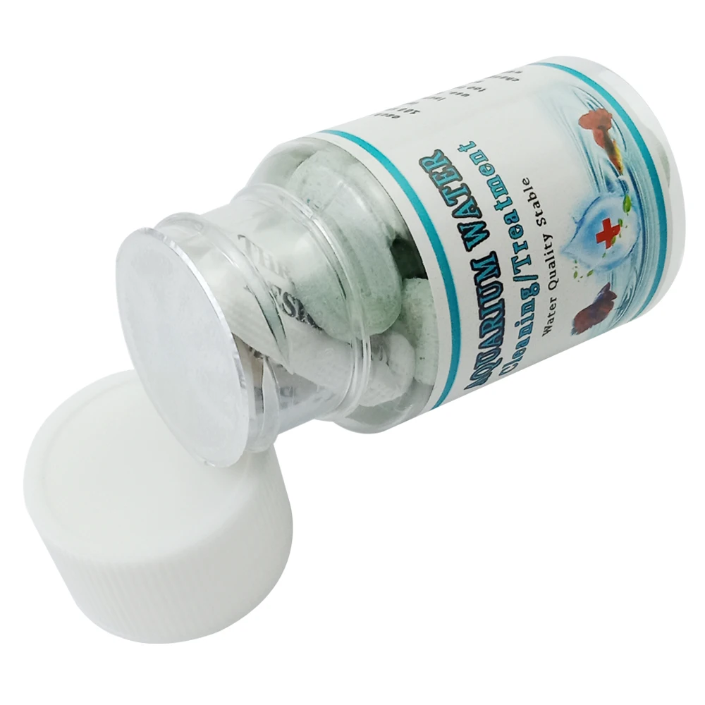 Очиститель для аквариума таблетки очистки воды удаление загрязнений смягчение