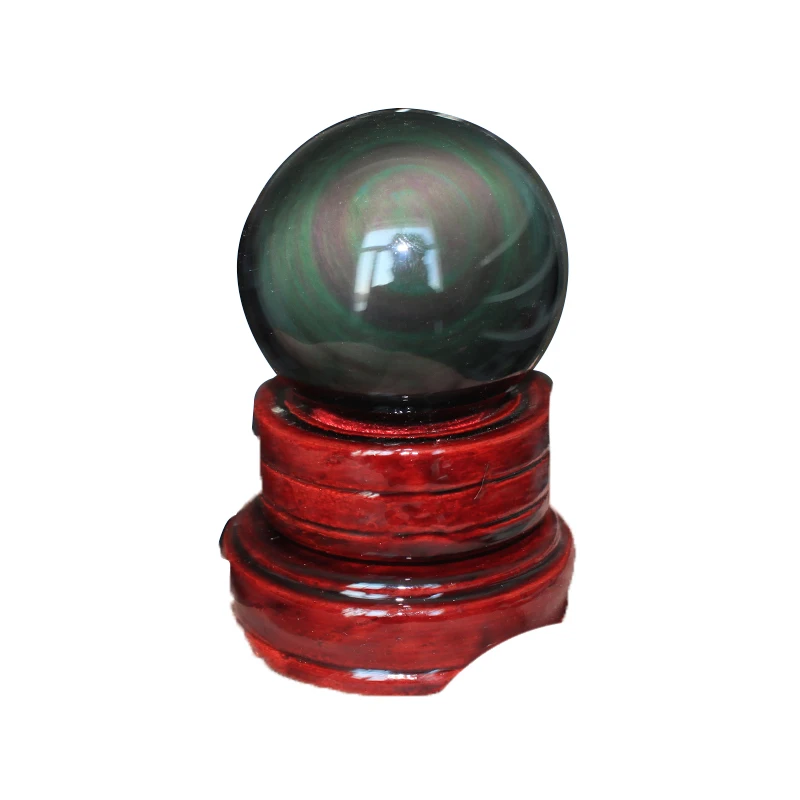 

Natural Stone Mineral Crystal Ball Obsidian Home Decoration Repair Witchcraft Worship Meditation Wheel Pulse Energy Amplifier