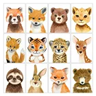 LZAIQIZG алмазная живопись тигр Набор для вышивки крестиком кролик Алмазная вышивка Мультяшные животные картина Стразы домашний декор