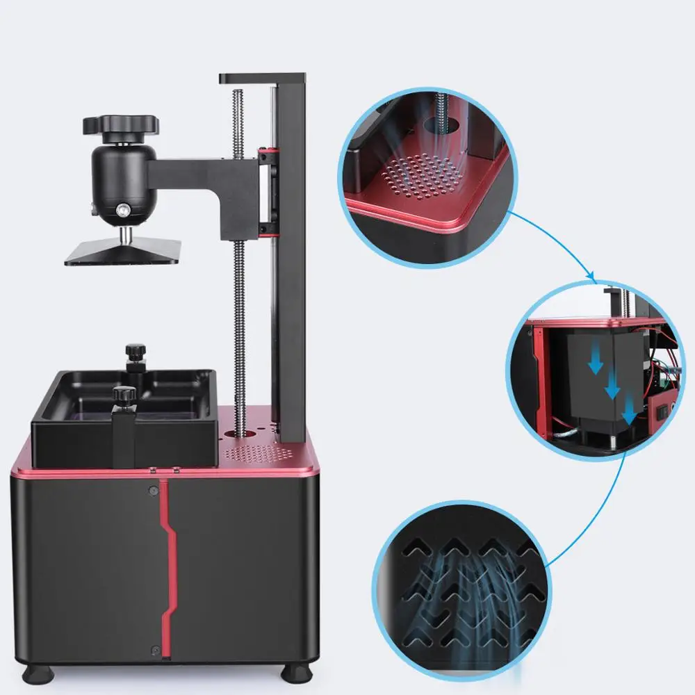 

3D принтер 2 PRO Mono SLA, Ультрафиолетовый фотоотверждаемый ЖК 3D-принтер с 6 дюймовым монохромным ЖК-дисплеем 2K, размер печати x 80x160 мм