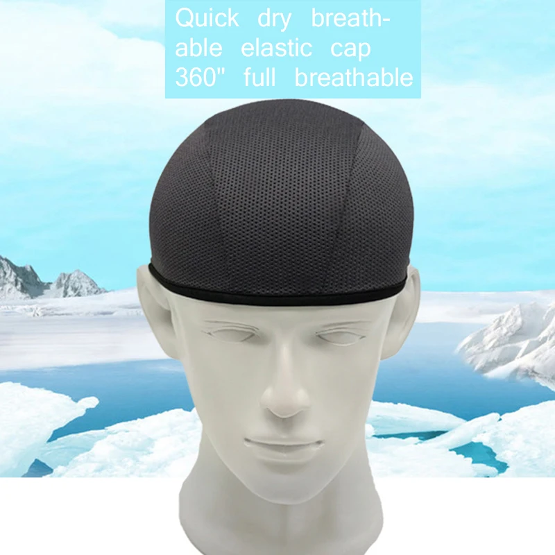 Мотоциклетный шлем внутренняя Кепка быстросохнущая дышащая шапка шапочка сетка