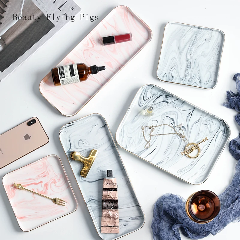 Минималистичная керамическая тарелка в стиле Ins плоская для суши квадратный