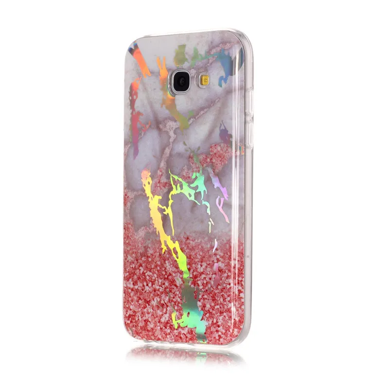 Рисунок под мраморный камень ТПУ Мягкий мобильный чехол книжка для Samsung Galaxy A3 A5 A6