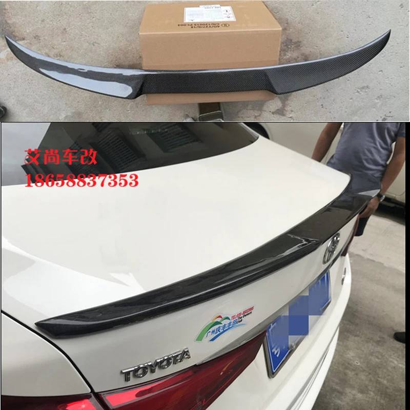 

Car-styling Fit For Toyota Crown 2016 2017 2018 Real Carbon Fiber Rear Trunk Spoiler