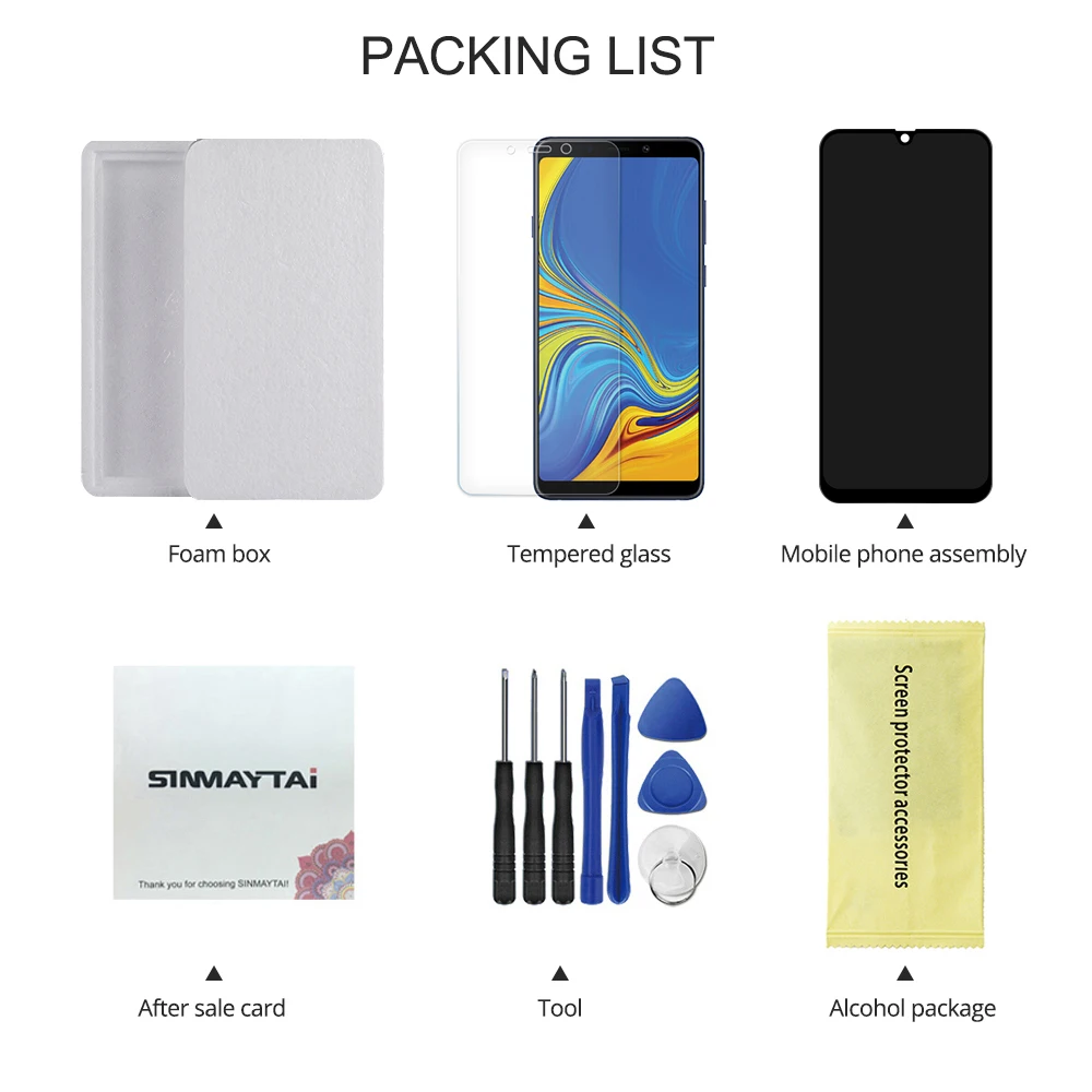 6,4 ''дисплей для samsung galaxy A30 A305/DS A305F A305FD A305A lcd сенсорный экран дигитайзер в сборе для samsung A30 lcd