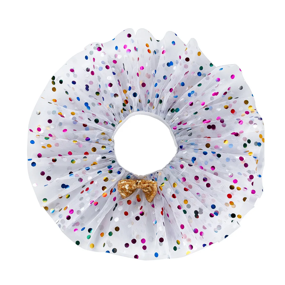 

Baby Girls Tutu Kids Ballet Tulle Pettiskirts With Sequin Bowknot Children Party Princess Skirt Costume Accessories Supplies