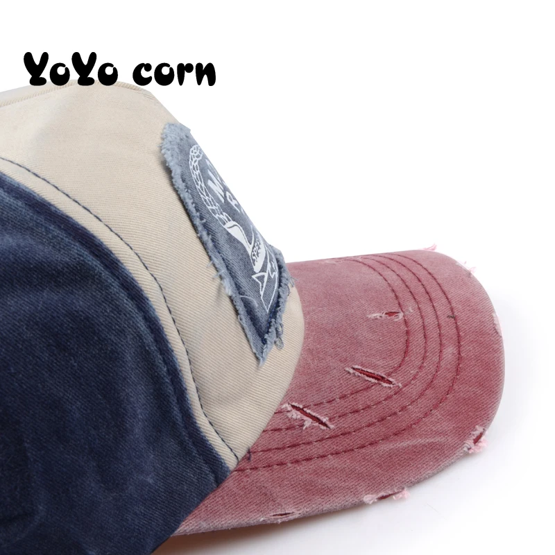 YOYOCORN, Весенняя хлопковая бейсболка, бейсболка, летняя кепка, хип-хоп облегающая Кепка, головные уборы для мужчин и женщин, разноцветные