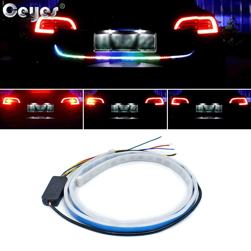 Ceyes 120 см аксессуары для автомобильных фар светодиодный полосы задний тормозной