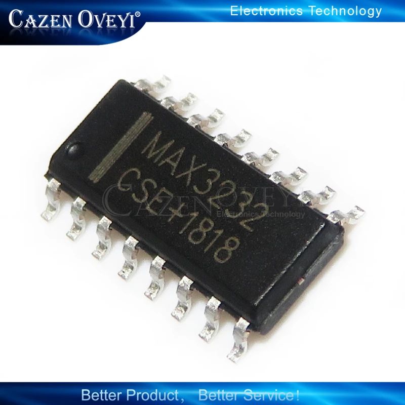 10 шт MAX3232CSE MAX3232 MAX3232ESE лапками углублением SOP 16 RS 232 Интерфейс IC 3 5 V MultiCh линейный