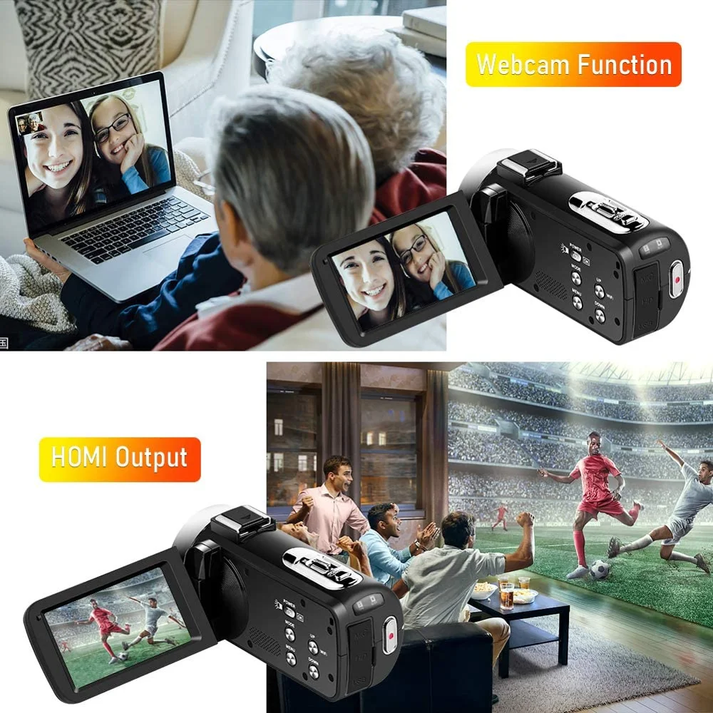 2021 Новое поступление 4K Цифровая видеокамера 56MP Wi Fi Ночное видение Красота