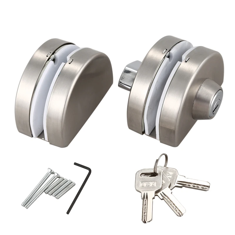 Входные ворота 10 12 мм стеклянные распашные двери замок с ключами|Замки| |