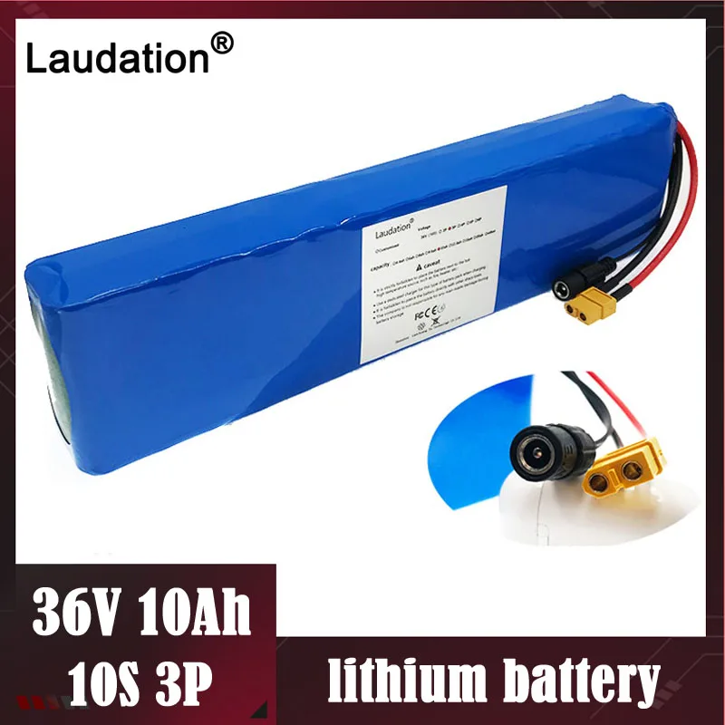 Laudation 36V аккумулятор 10ah литиевая батарея электрического велосипеда 10S3P 42V 18650 для 500W E ремень велосипеда/скутер с 15A BMS