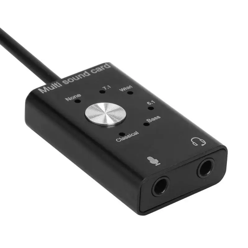 USB-C саундкарта USB 2,0 аудио интерфейс внешний адаптер для ноутбука PS4 гарнитура Поддержка win 2000/2003/XP/Vista