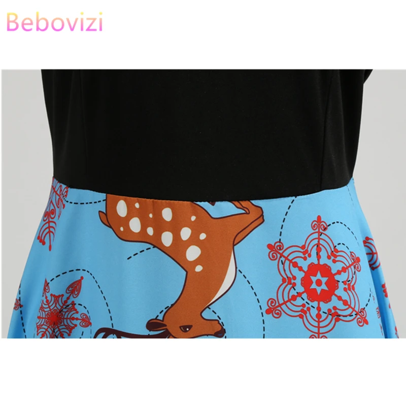 Bebovizi новые зимние платья для женщин 2019 Рождество размера плюс черный Бандажное