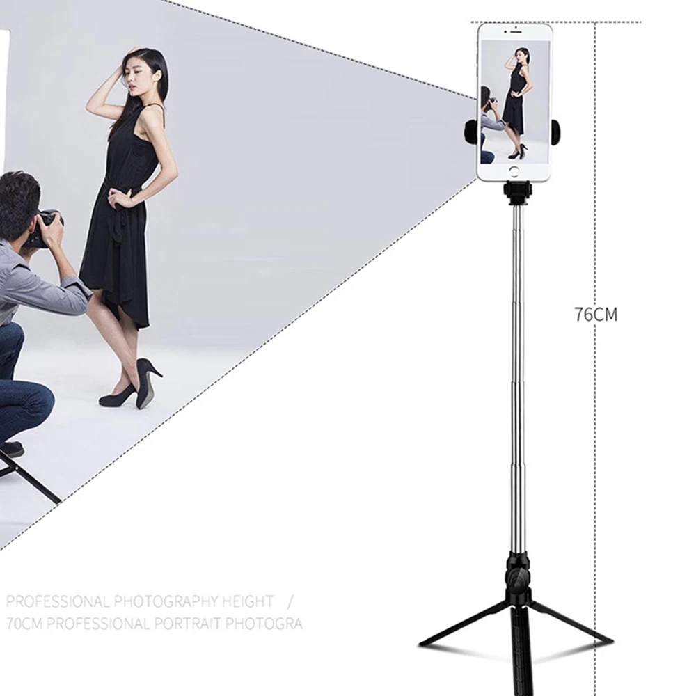 FDBRO Retractable Handheld Tripod Selfie Stick Bluetooth Extendable Monopod Palo Universal for iPhone Samsung HuaWei | Электроника