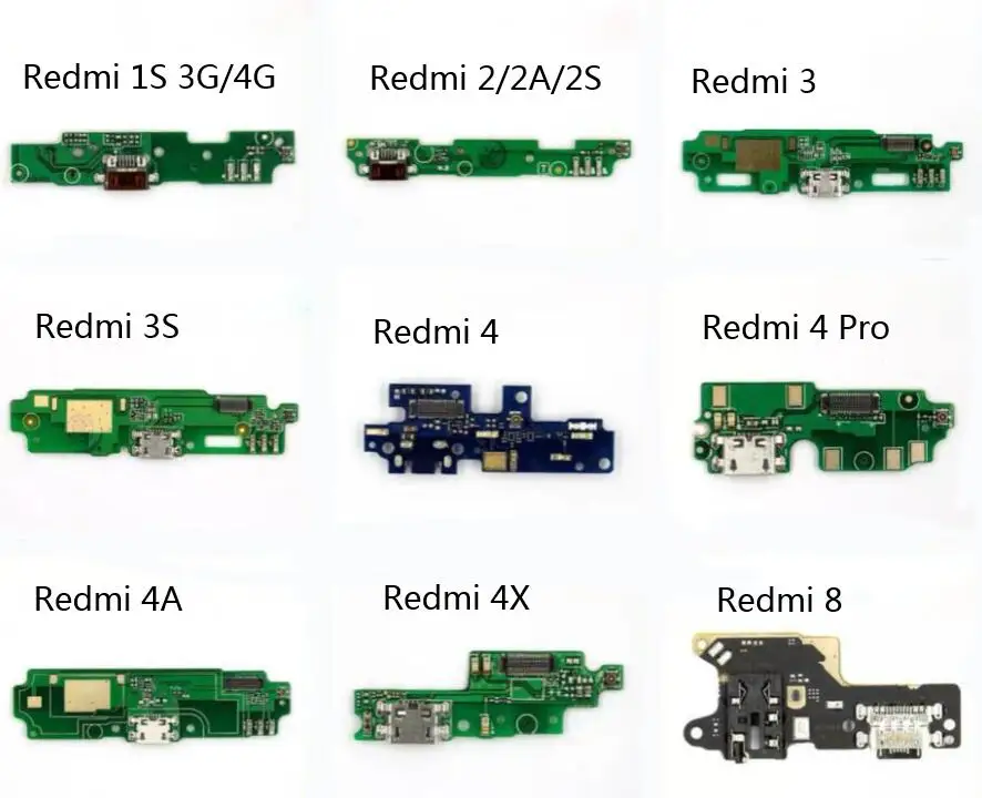 Док разъем для Xiaomi Redmi 1s 2A 3 3s/4 4A 4X 4 Pro 8 8A Go 9 /10X Micro USB зарядное устройство Порт гибкий