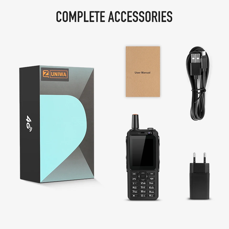 UNIWA Alps F40 Zello мобильный телефон-рация телефон IP65 Водонепроницаемый 2," сенсорный экран 4G LTE MTK6737M четырехъядерный 1 Гб+ 8 Гб Смартфон