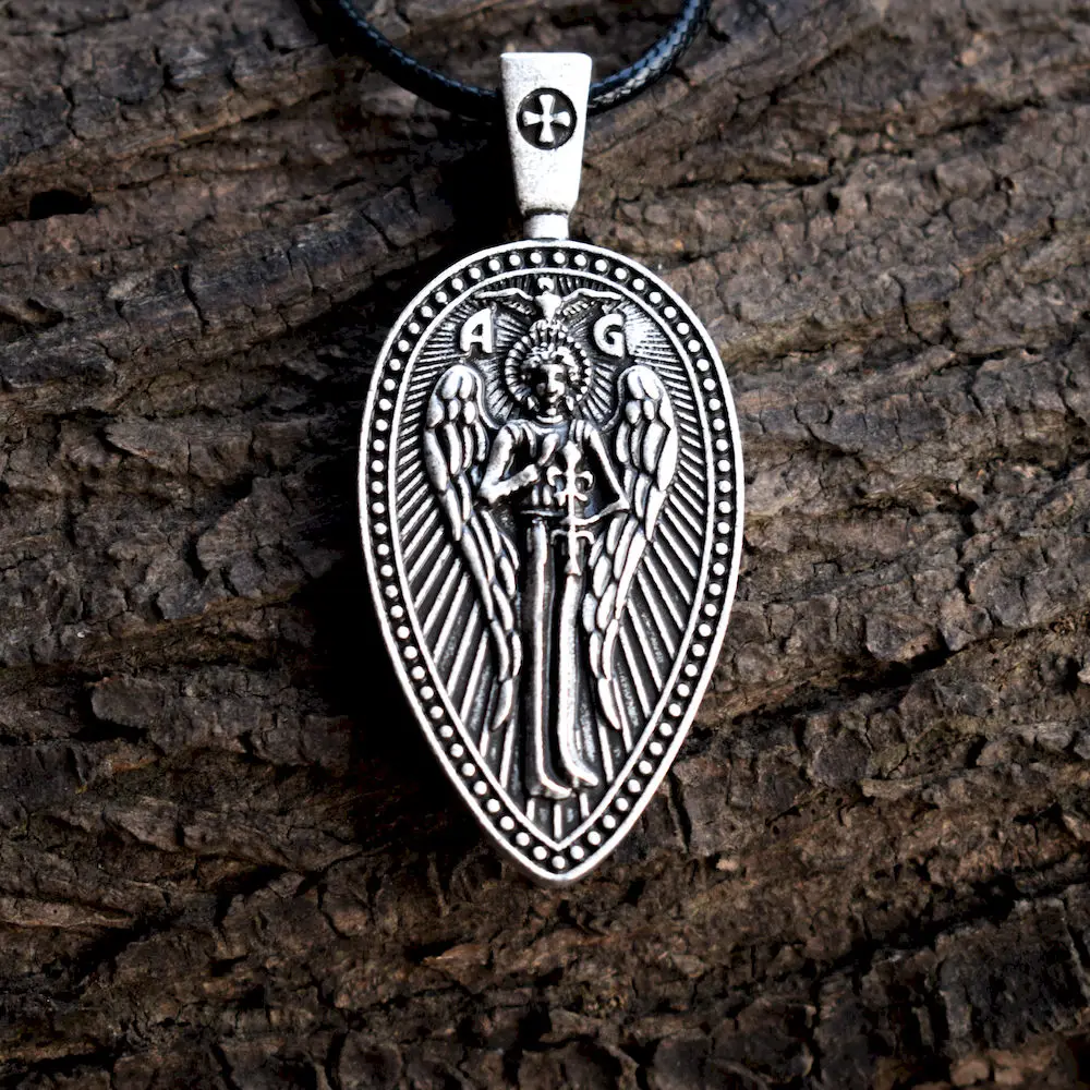 12 шт. винтажный Архангел Святого Габриэль защитит нас молитвенная медаль