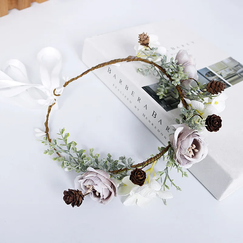 Гирлянда одежда для невесты аксессуары волос повязка на голову в стиле мори