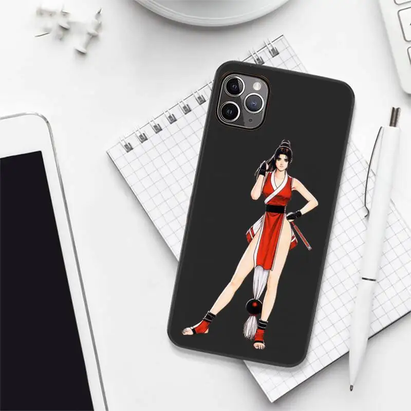 

Female ninja Mai Shiranui Phone Case Candy Color for iPhone 6 7 8 11 12 s mini pro X XS XR MAX Plus