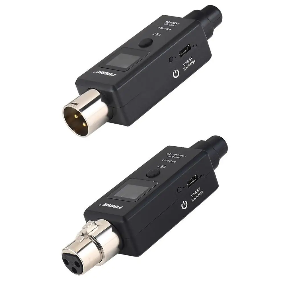 

Mini Wired Microphone To Wireless Mic System Converter Includ Transmitter & Receiver Fit For Wired Dynamic/condenser Mic