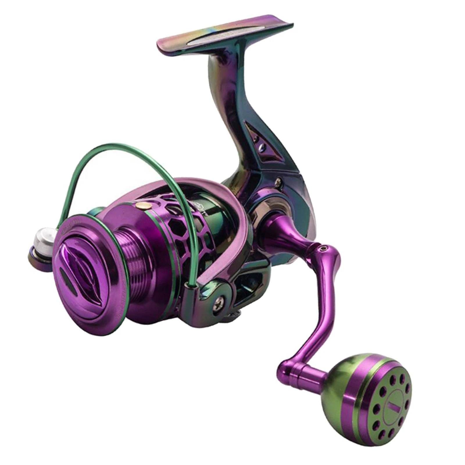 

Colorful Fishing Reel Golf Handle 9+1 BB Aluminum Alloy Spool Fishing Reel Power Carp Fishing Tackles 5.2:1 4.7:1