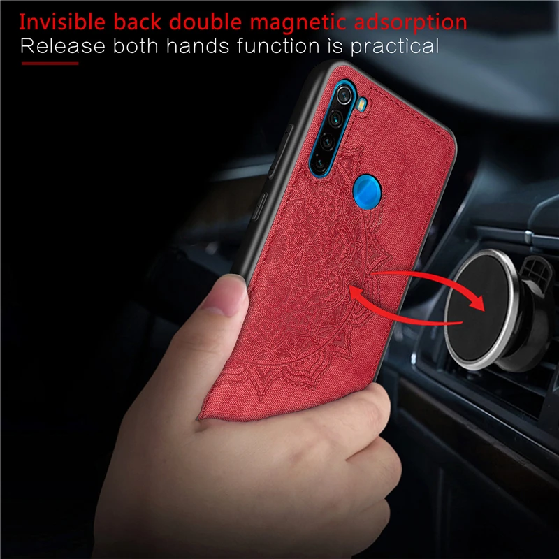

Тканевый Магнитный силиконовый чехол для Xiaomi Redmi Note 8 T, тканевый чехол с рамкой для Redmi Note 8 T, чехол для Redmi Note 8 T, 8 T