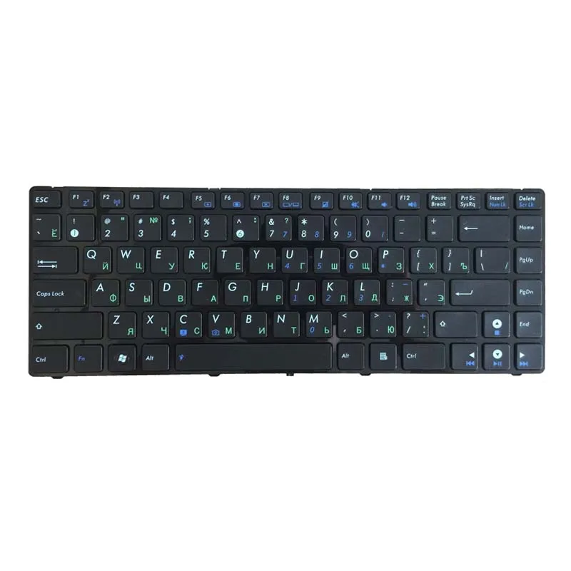 Русская/Русская клавиатура для ноутбука ASUS K43 K43BR K43BY K43TA K43TK K43U A44L A44LY X44C X44H X44HR U80V