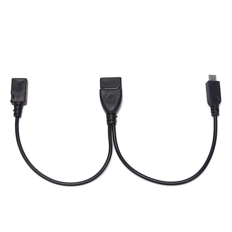 2 в 1 OTG Micro USB Host Power Y сплиттер адаптер к 5 Pin Мужской Женский кабель|Переходники и