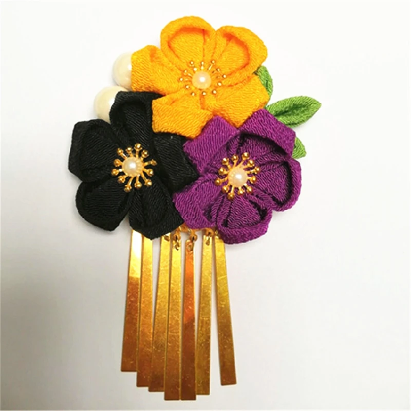 1 шт. заколка для волос в японском стиле с кисточками ханьфу кимоно аксессуары