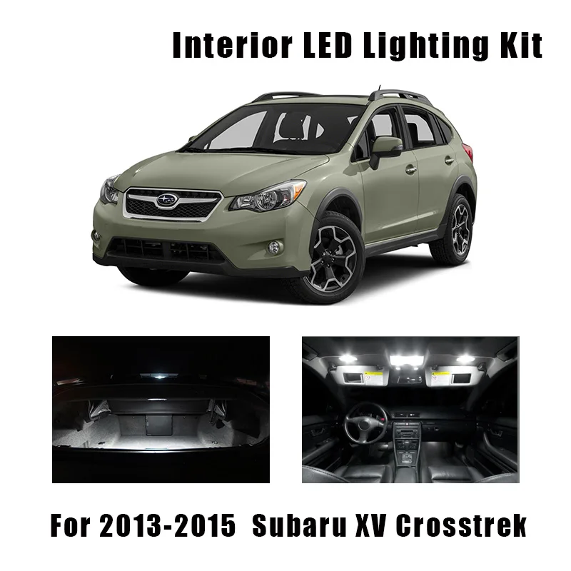 8 шт. белый автомобиль Светодиодный лампочки Интерьер Карта Купол светильник