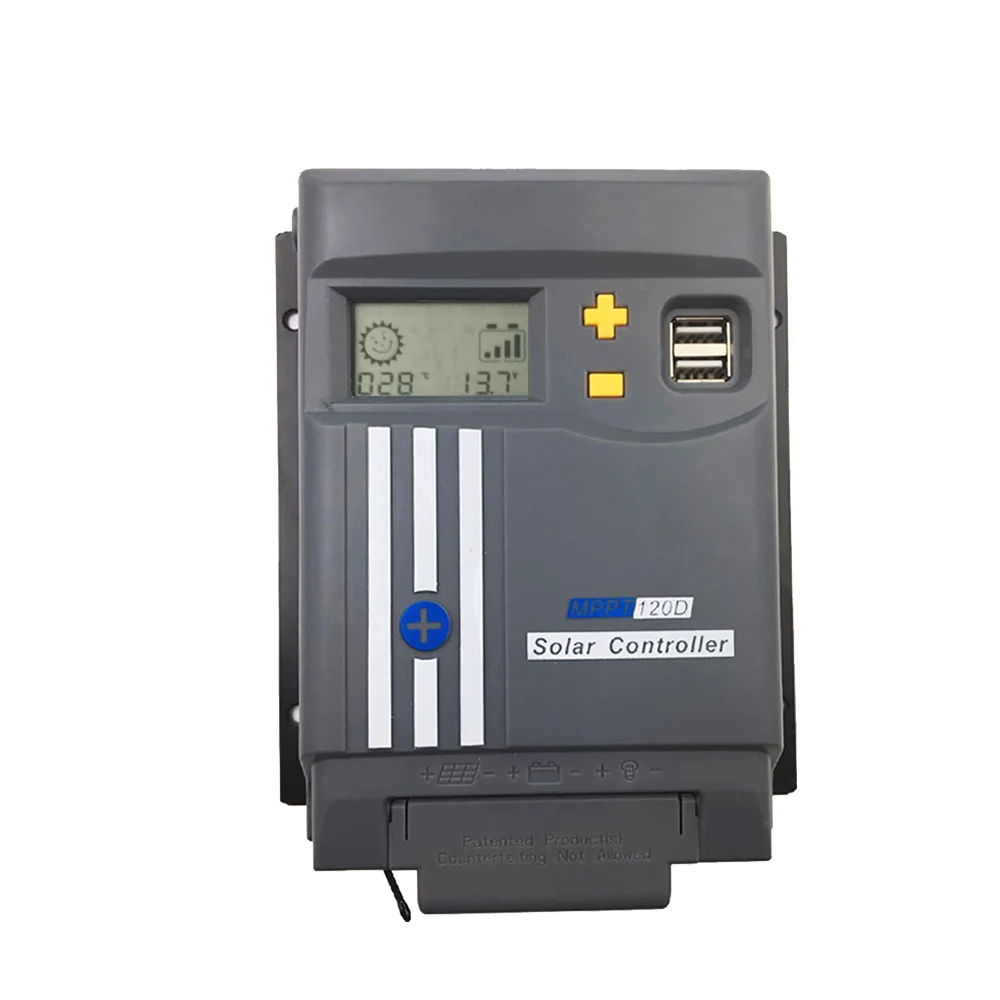 20A со слежением за максимальной точкой мощности 12V/24V Dual USB Автомобильное зарядное