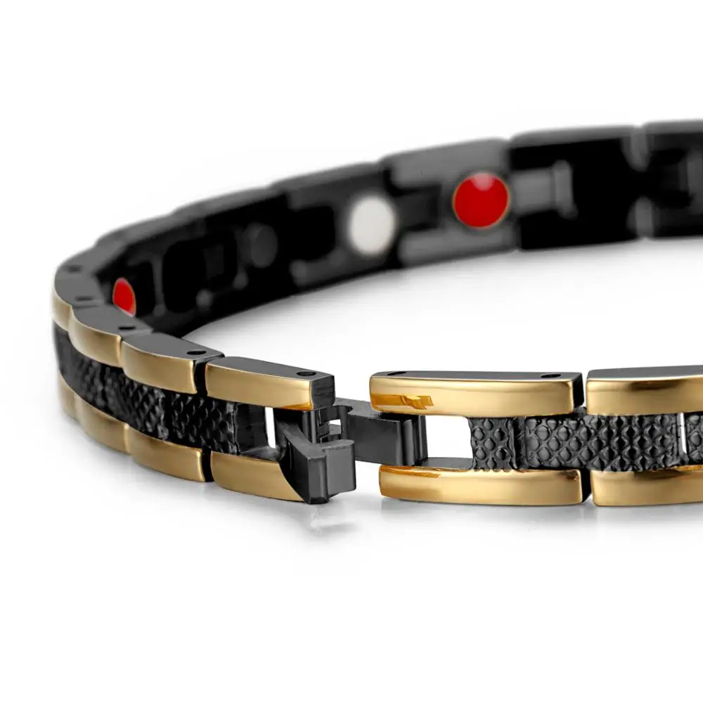 RainSo Модный магнитный браслет из нержавеющей стали для женщин био энергетические