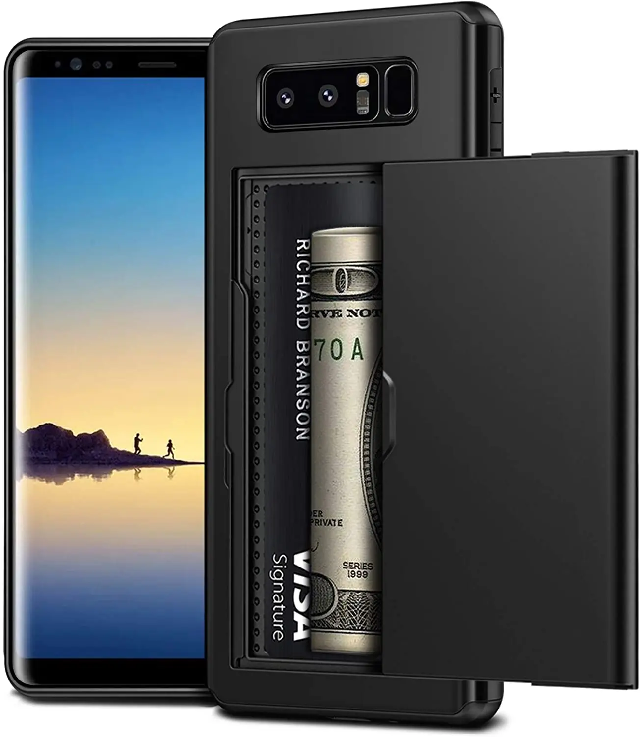 Защитный чехол с отделением для кредитных карт Samsung Galaxy Note 8 N950F N950 Note8 задние чехлы