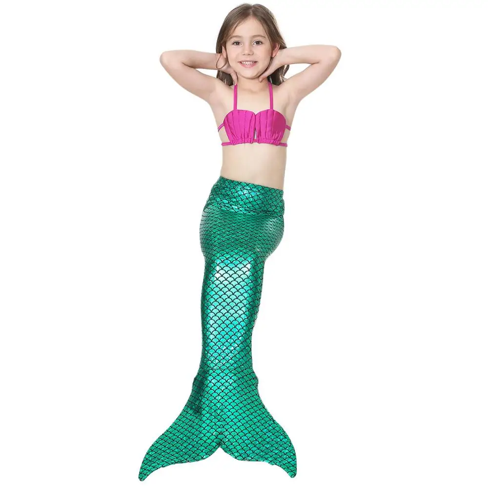 Ариэль Фэнтези маленький костюм Русалочки для купания детский купальный русалки