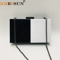 black white acrylic luxury party evening bag crossbody bags for women 2021 new trendy bags handbags casual box clutch purse