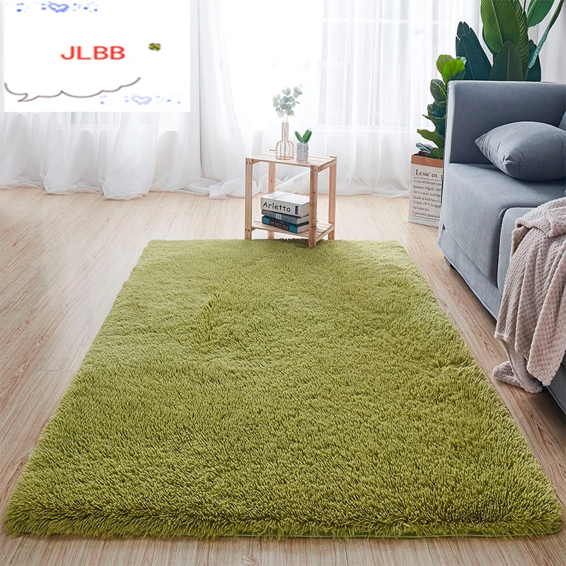 Ковер для гостиной с длинным ворсом из шелка и шерсти мягкий удобный хлопка