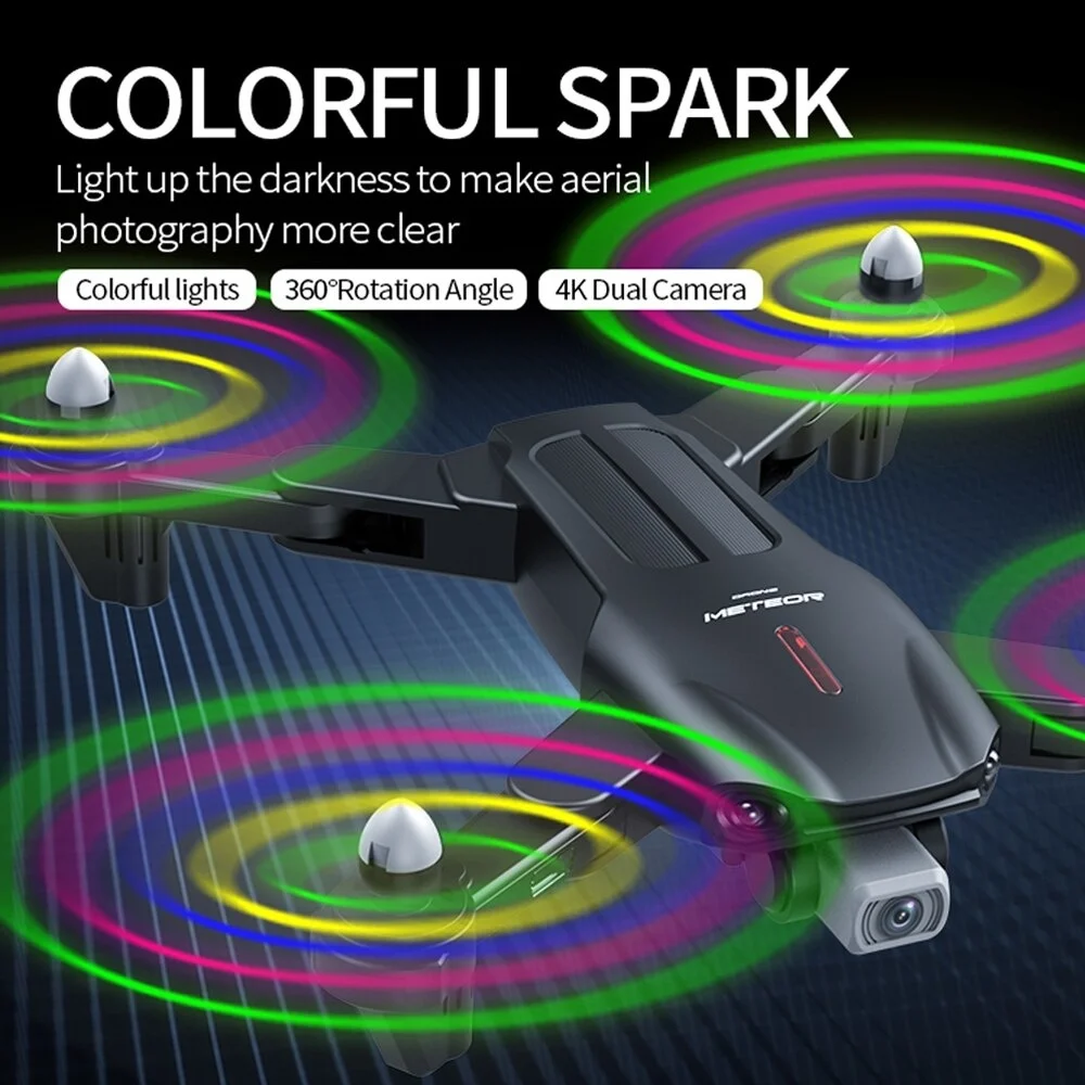 Новый 1809 светодиодный Дрон с 4K HD двойной камерой WIFI FPV технология анти помех