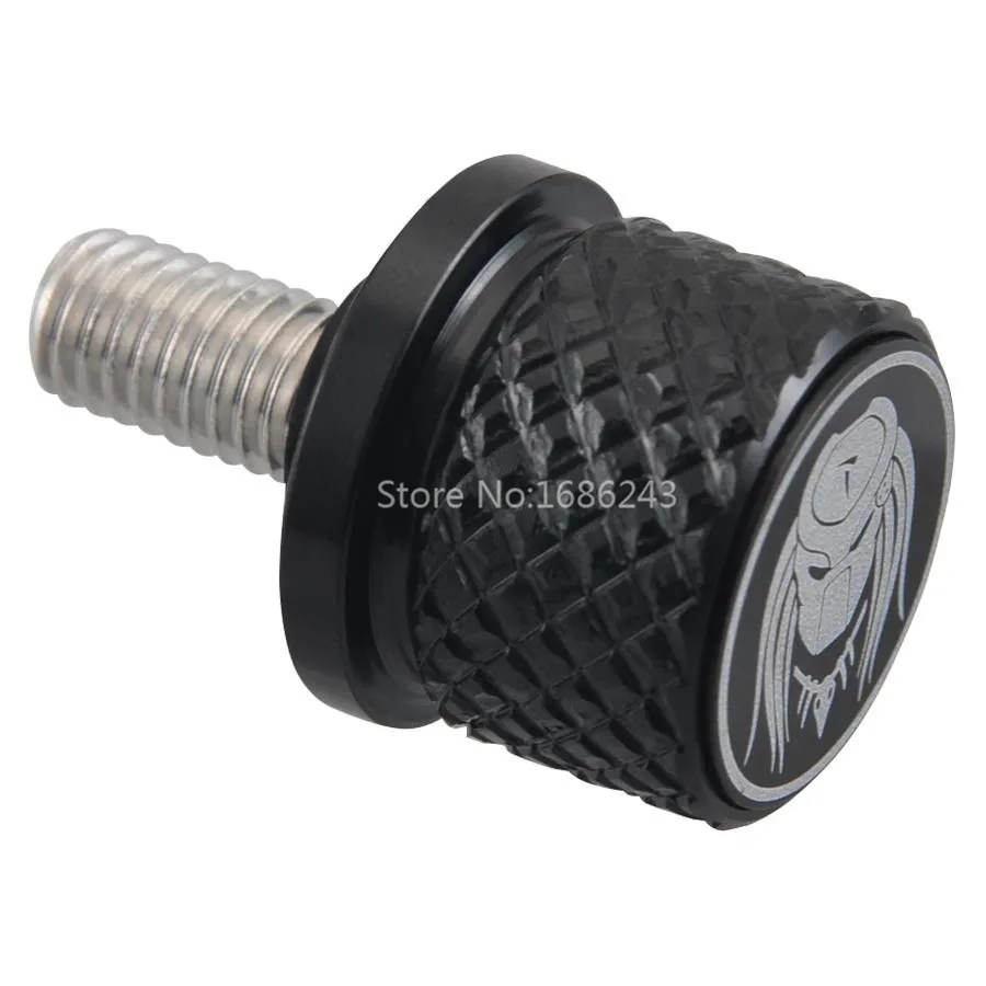 

Черные мотоциклетные Хищники из нержавеющей стали, маска на все лицо, сиденья с резьбой 8 мм, болт сиденья, подходит для универсальных моделе...