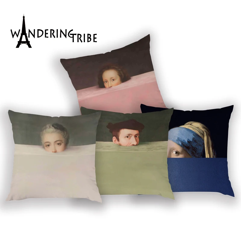 Gustav Климт Картина маслом наволочка Украшение Подушка комбинезон Ван Гог