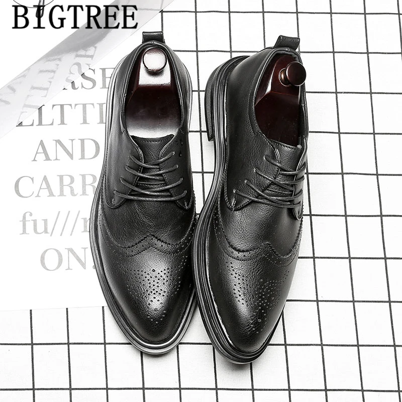 

Italian Brogues Wedding Shoes Men Fashion Mens Dress Shoes Business Shoes Men Oxford Leather Zapatos De Hombre