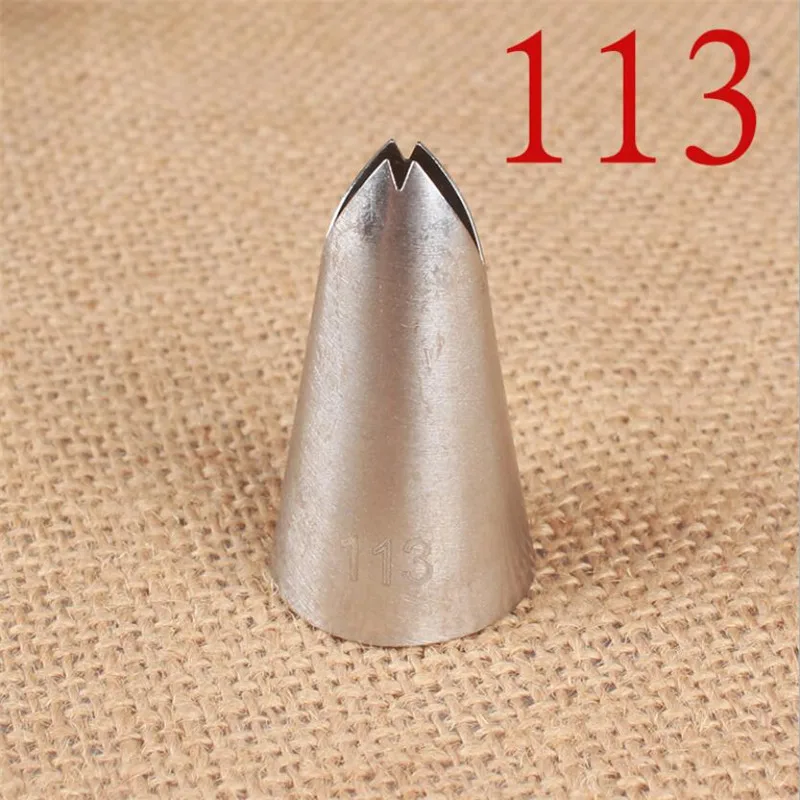 

#113 Leaves Nozzles Icing Piping Nozzles For Decorating Cakes Cupcake Pastry Tips Cake Decorating Tools Cream Nozzle